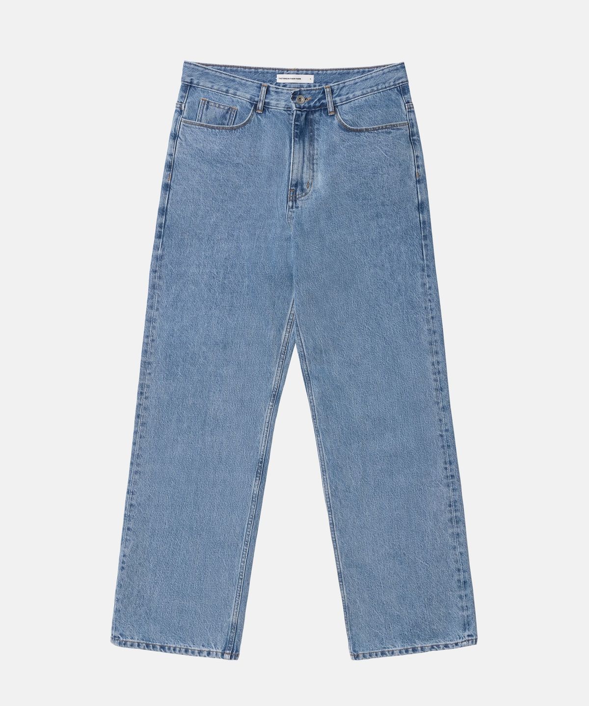 더씽인데어데어(THE THING IN THEIR THERE) Signature Denim Washed Blue