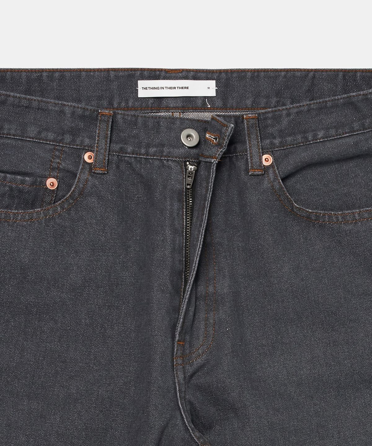 더씽인데어데어(THE THING IN THEIR THERE) Dusty Twist Denim Grey
