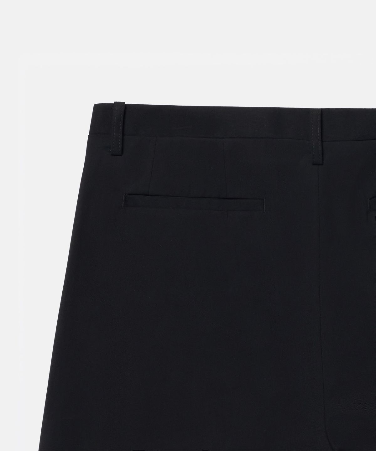 더씽인데어데어(THE THING IN THEIR THERE) Refine Black Straight Wide Slacks Black