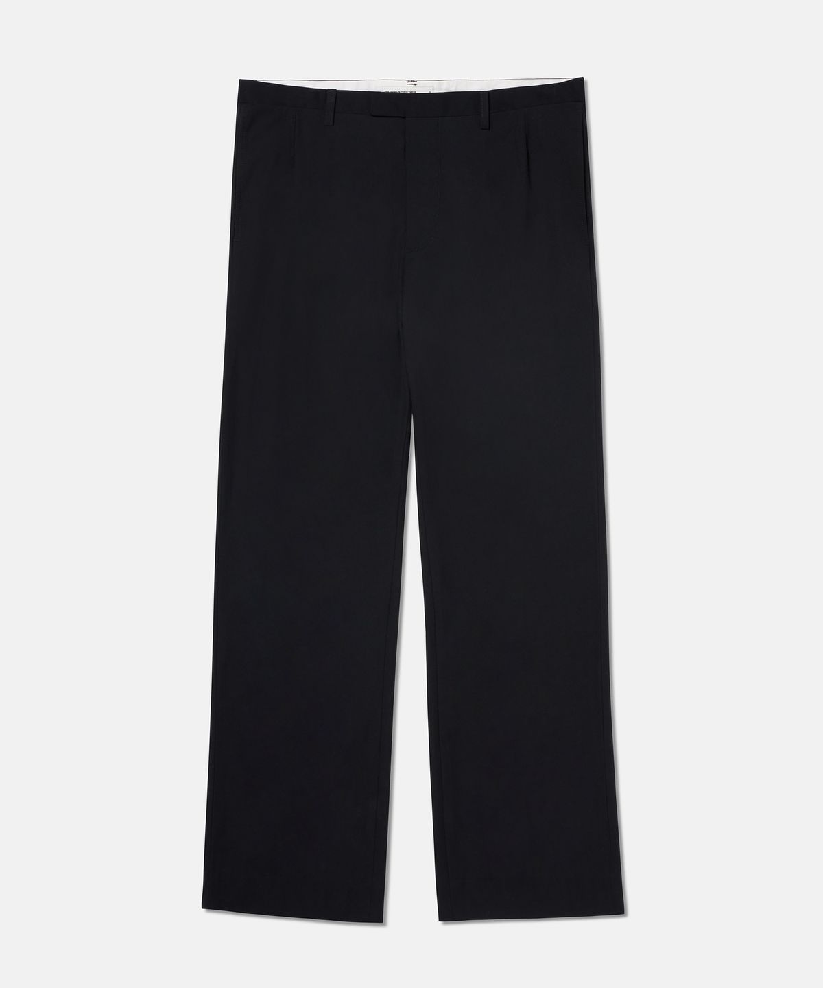 더씽인데어데어(THE THING IN THEIR THERE) Refine Black Straight Wide Slacks Black
