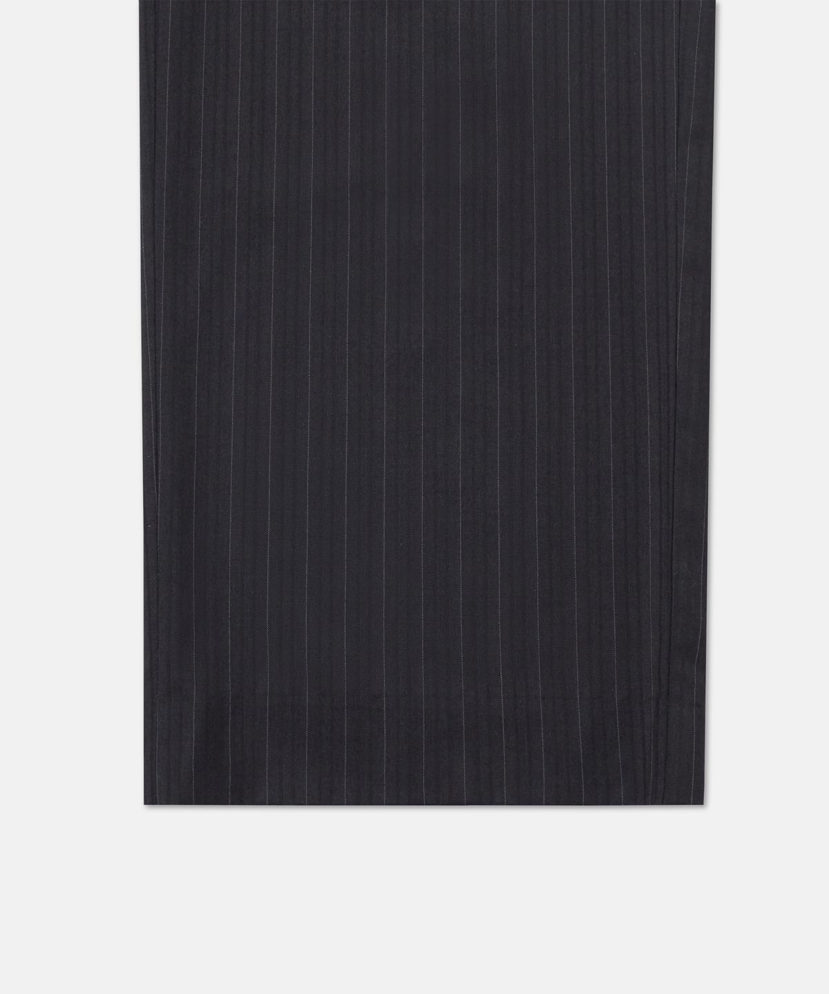 더씽인데어데어(THE THING IN THEIR THERE) Fine Pinstripe Straight Wide Slacks Black
