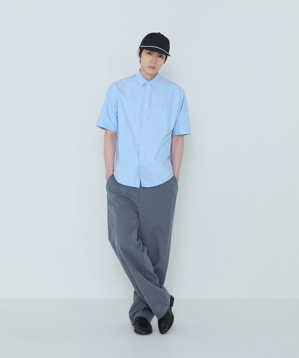 더씽인데어데어(THE THING IN THEIR THERE) 5 Panel Rope Cap Black
