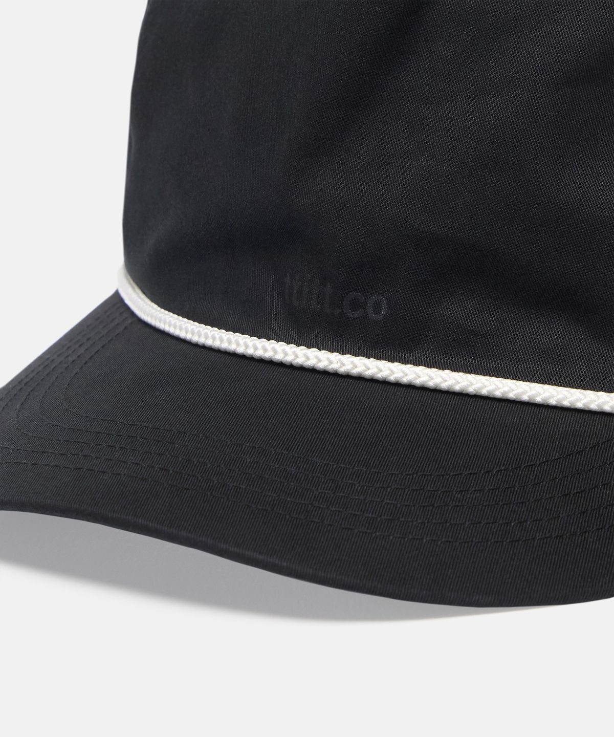 더씽인데어데어(THE THING IN THEIR THERE) 5 Panel Rope Cap Black