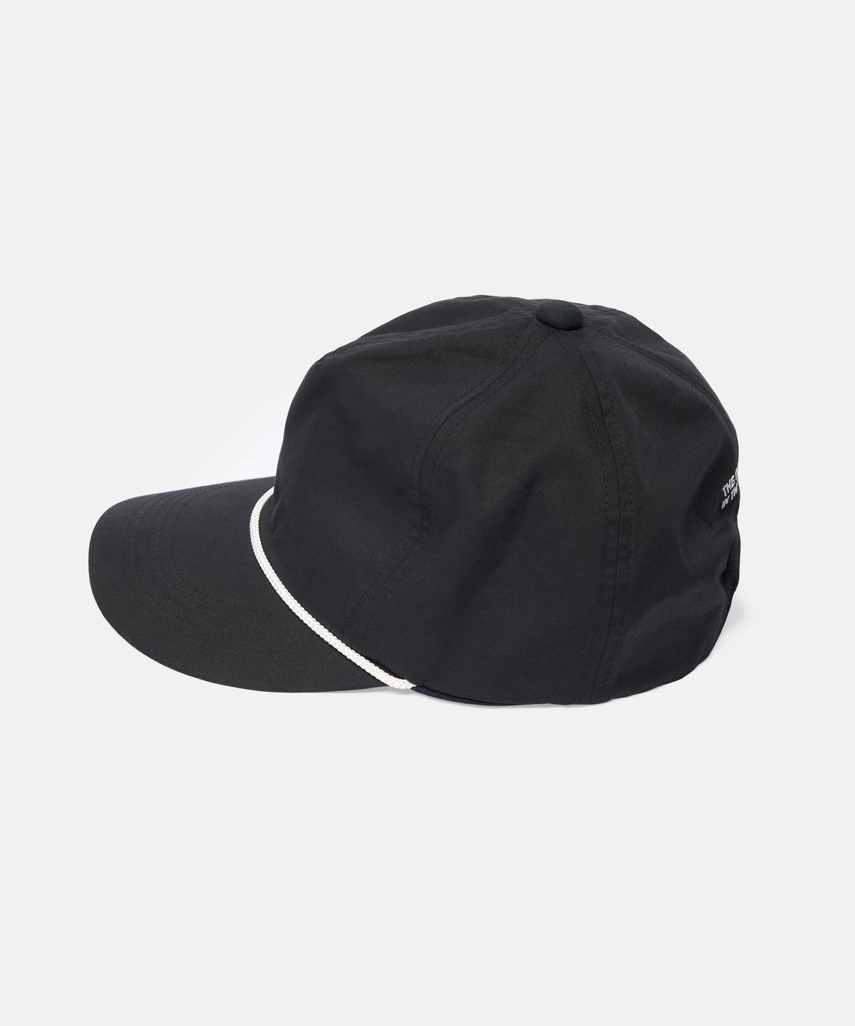 더씽인데어데어(THE THING IN THEIR THERE) 5 Panel Rope Cap Black
