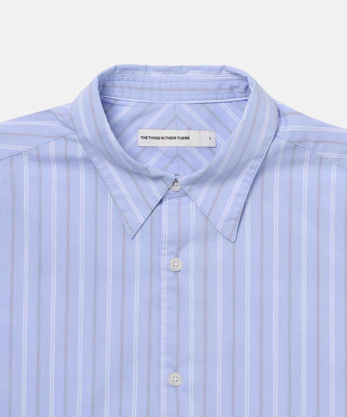더씽인데어데어(THE THING IN THEIR THERE) Considered Stripe Shirt