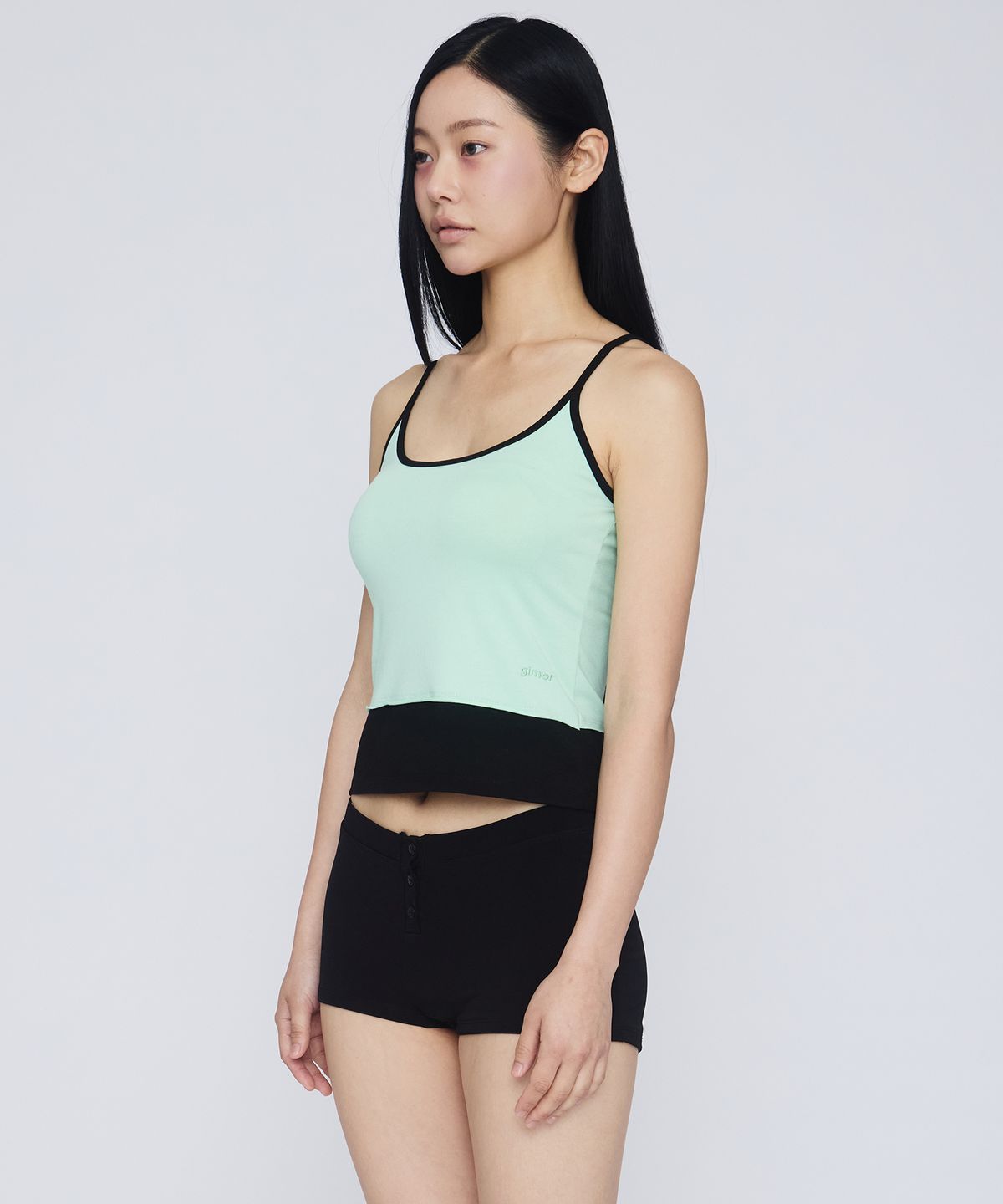 기머(GIMOR) Layered Tank Top Mint