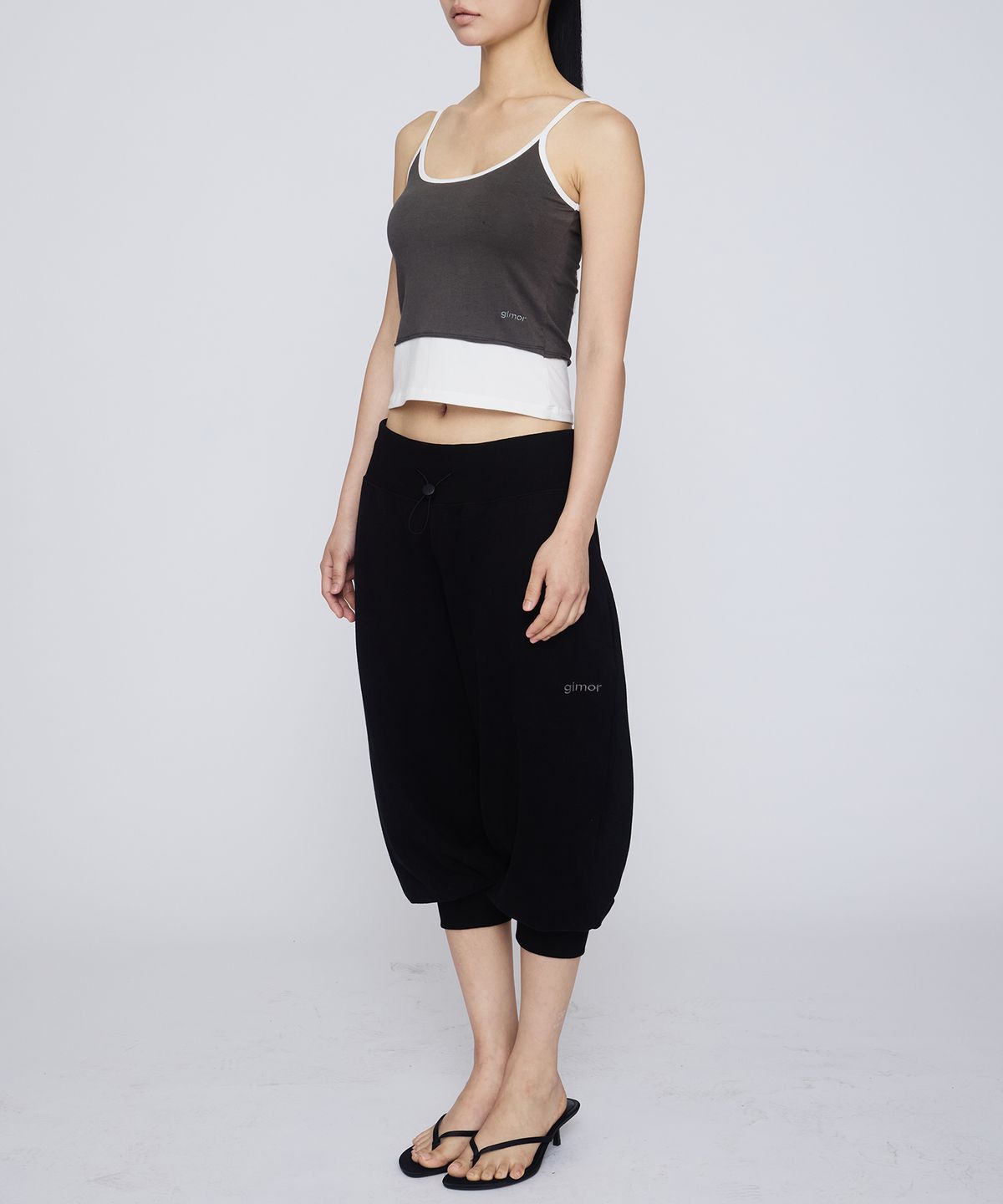 기머(GIMOR) Balloon Capri Pants Black