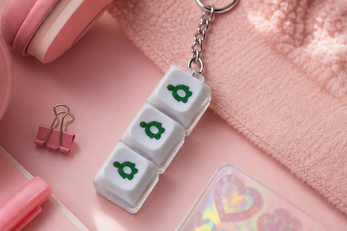 이레케이스앤굿즈(IRECASEGOODS) 다이노 LED 키캡 키링