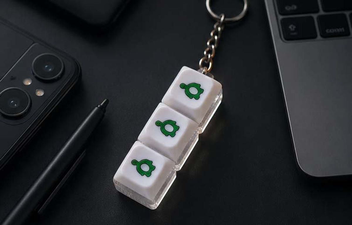 이레케이스앤굿즈(IRECASEGOODS) 다이노 LED 키캡 키링