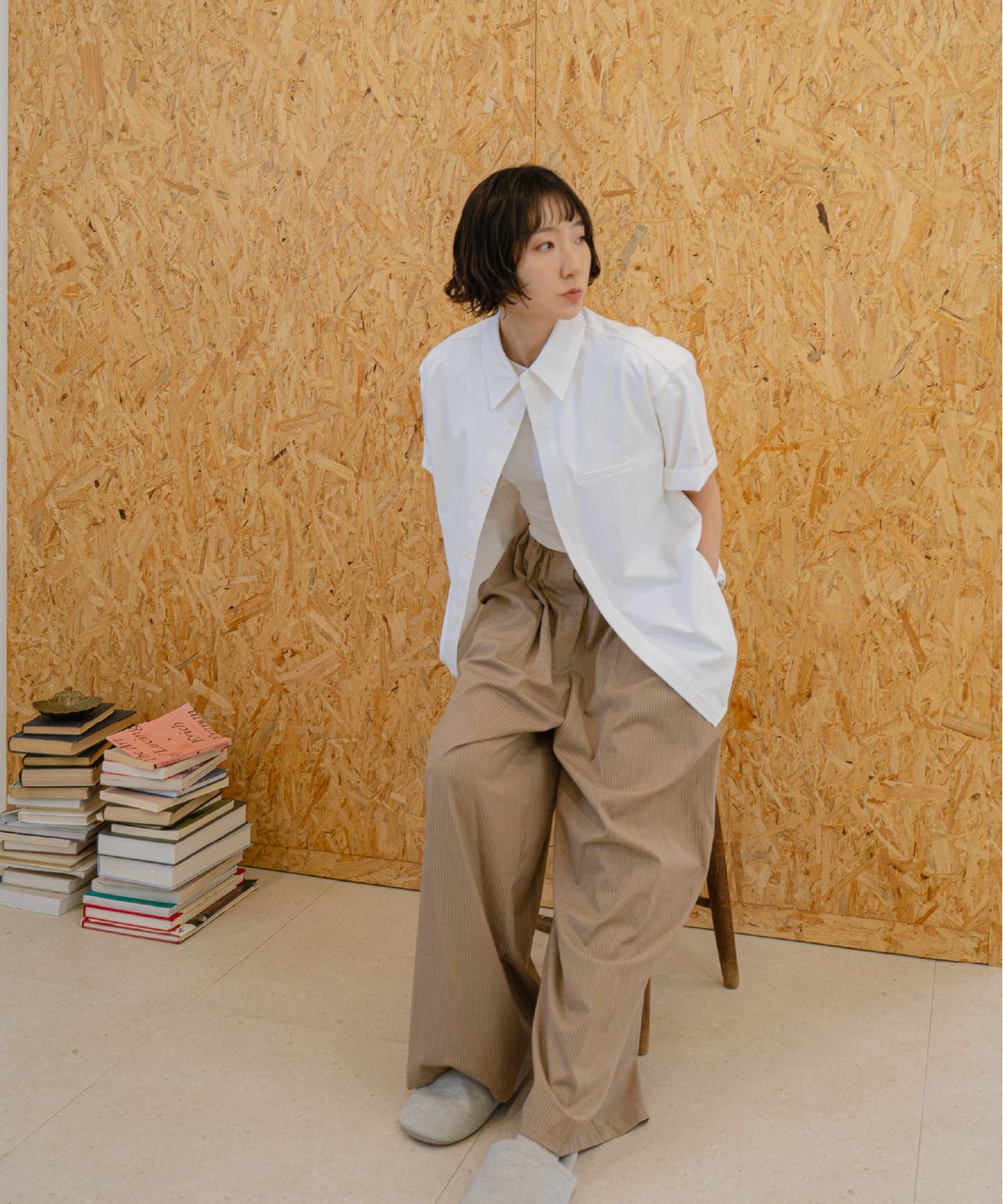 른넷(LEUNNET) 포르티코 페이크 포켓 셔츠 (Portico Fake Pocket Shirt) / White