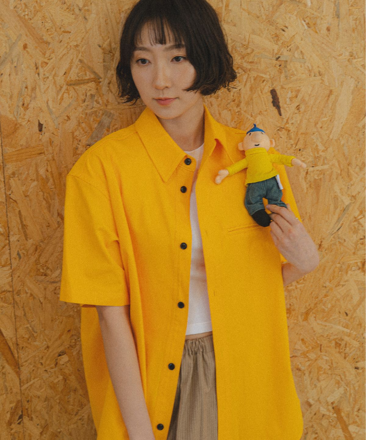 른넷(LEUNNET) 포르티코 페이크 포켓 셔츠 (Portico Fake Pocket Shirt) / Yellow