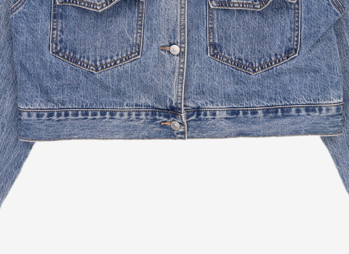 미쏘(MIXXO) 크롭 데님자켓 MIWJEC327J S