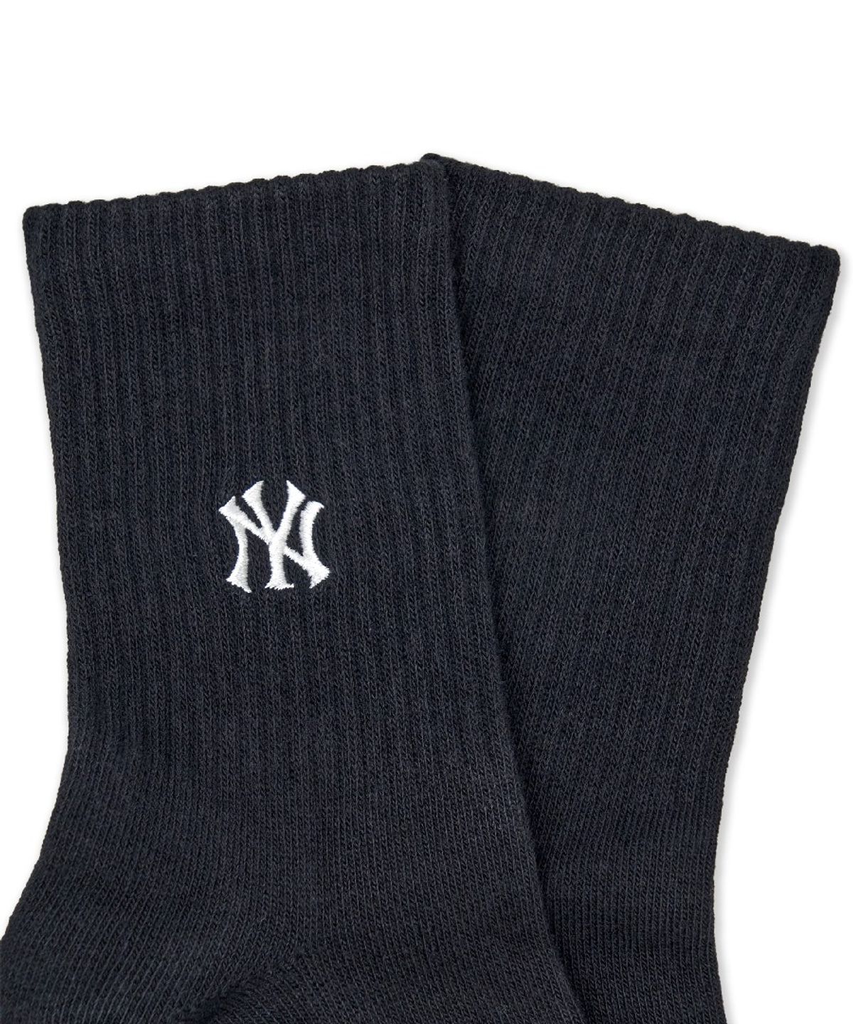 엠엘비(MLB) 스몰로고 자수 중목양말 3족세트 MLB (Black)