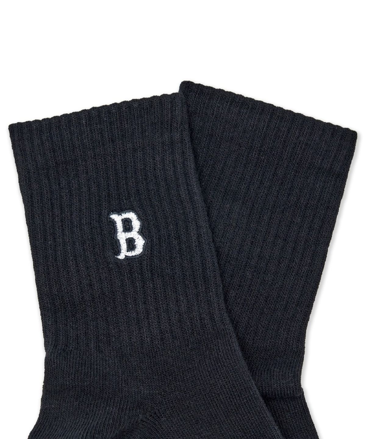 엠엘비(MLB) 스몰로고 자수 중목양말 3족세트 MLB (Black)