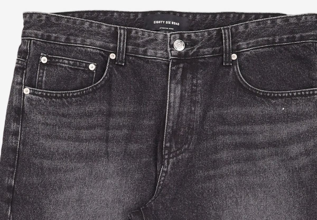 86로드(86ROAD) BLACK NORMAL CHIP / CROP TAPERED 34