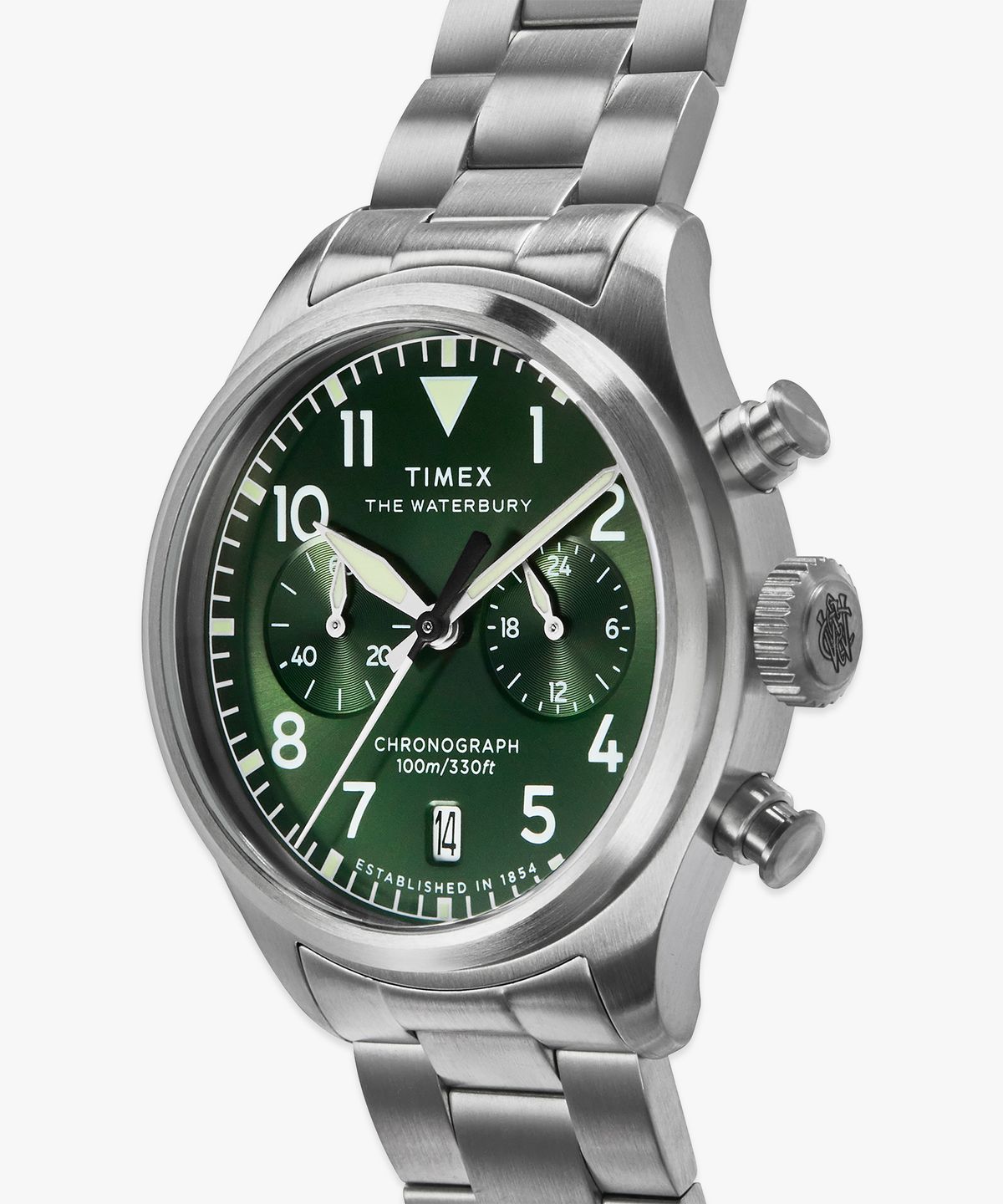 타이맥스(TIMEX) 워터베리 에이스 크로노그래프 메탈 남성시계 41mm
