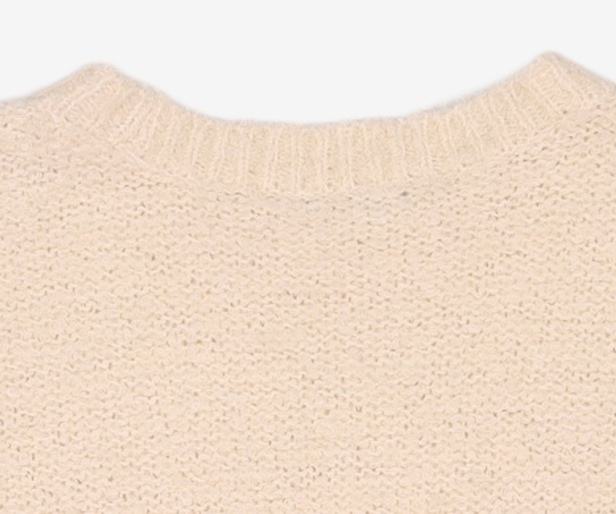 미쏘(MIXXO) 라운드 부클 스웨터 MIWKAAV17T S