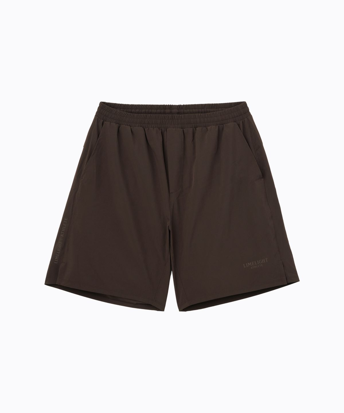 라임라잇 어패럴(LIMELIGHT APPAREL) 애슬릿 스몰 로고 라이너 쇼츠 (브라운/브라운)