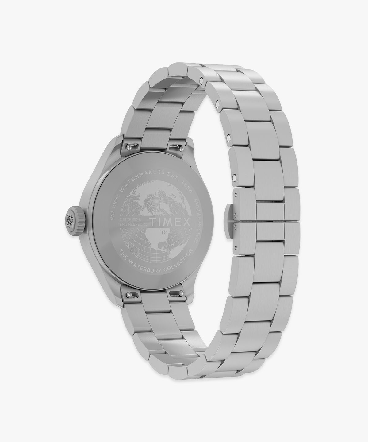 타이맥스(TIMEX) 워터베리 에이스 스테인리스 스틸 브레이슬릿 워치 41mm