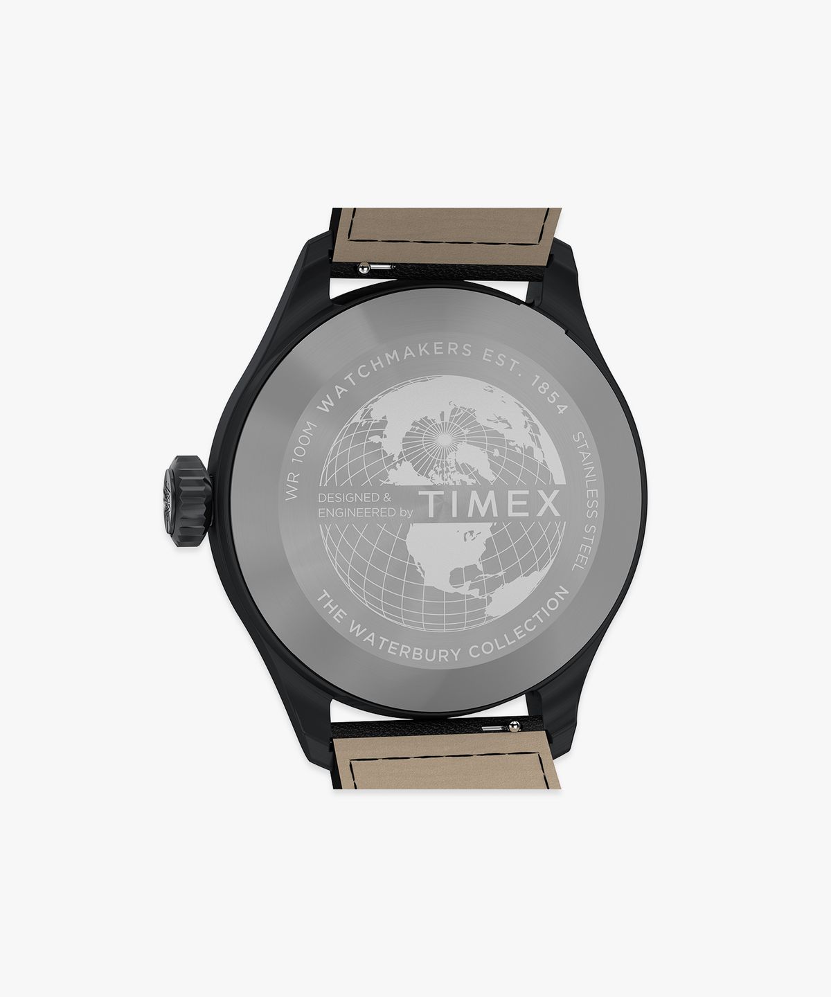 타이맥스(TIMEX) 워터베리 에이스 가죽스트랩 블랙워치 41mm