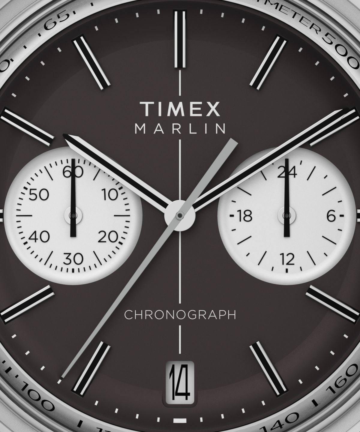 타이맥스(TIMEX) 멀린 젯 쿼츠 크로노그래프 남성가죽시계 40mm