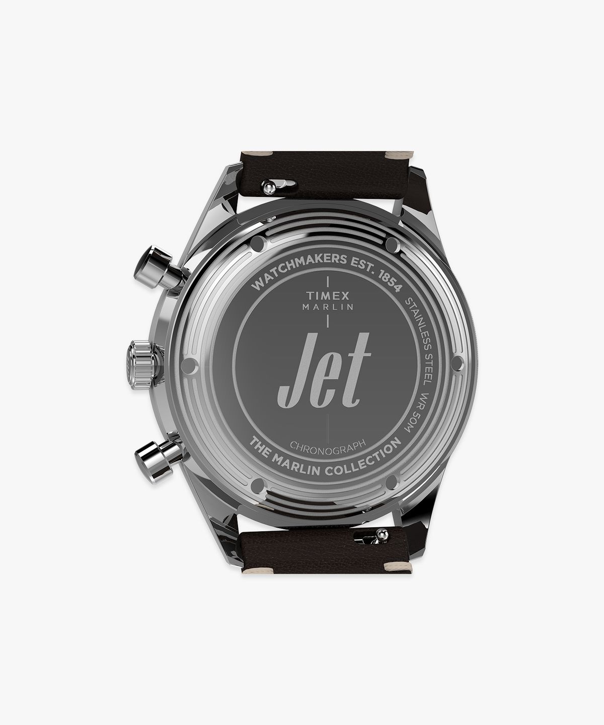 타이맥스(TIMEX) 멀린 젯 쿼츠 크로노그래프 남성가죽시계 40mm