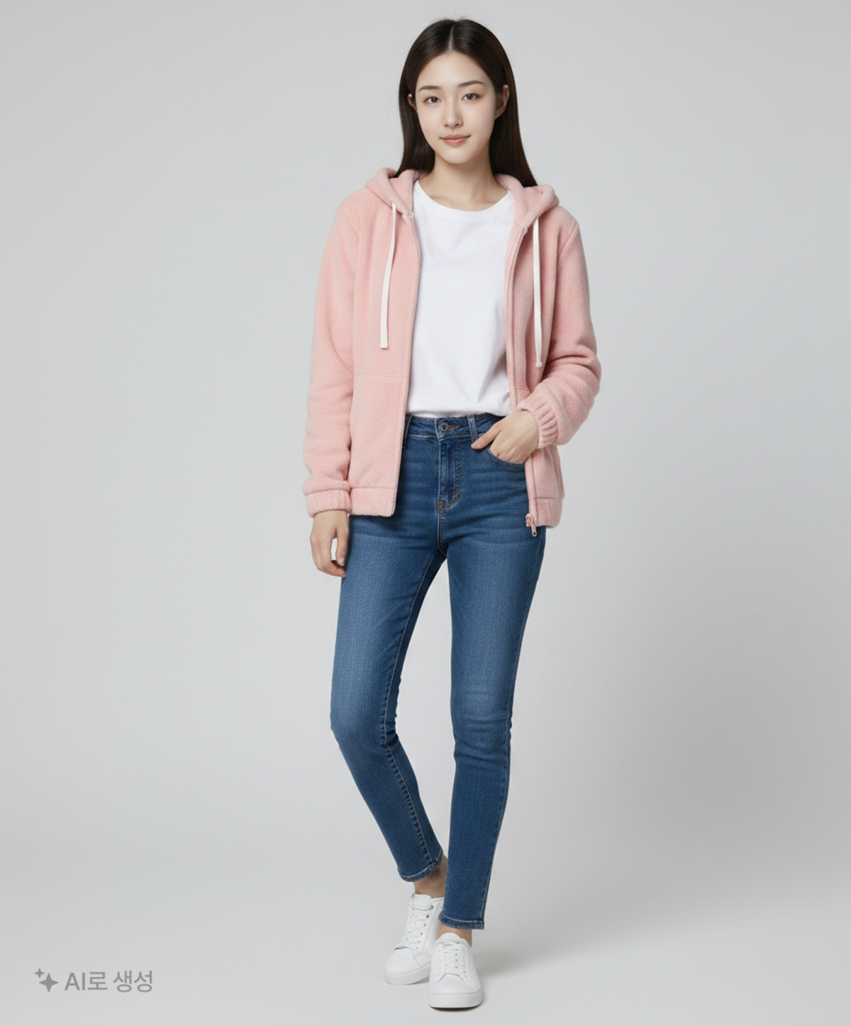 스파오(SPAO) 후드 집업 M