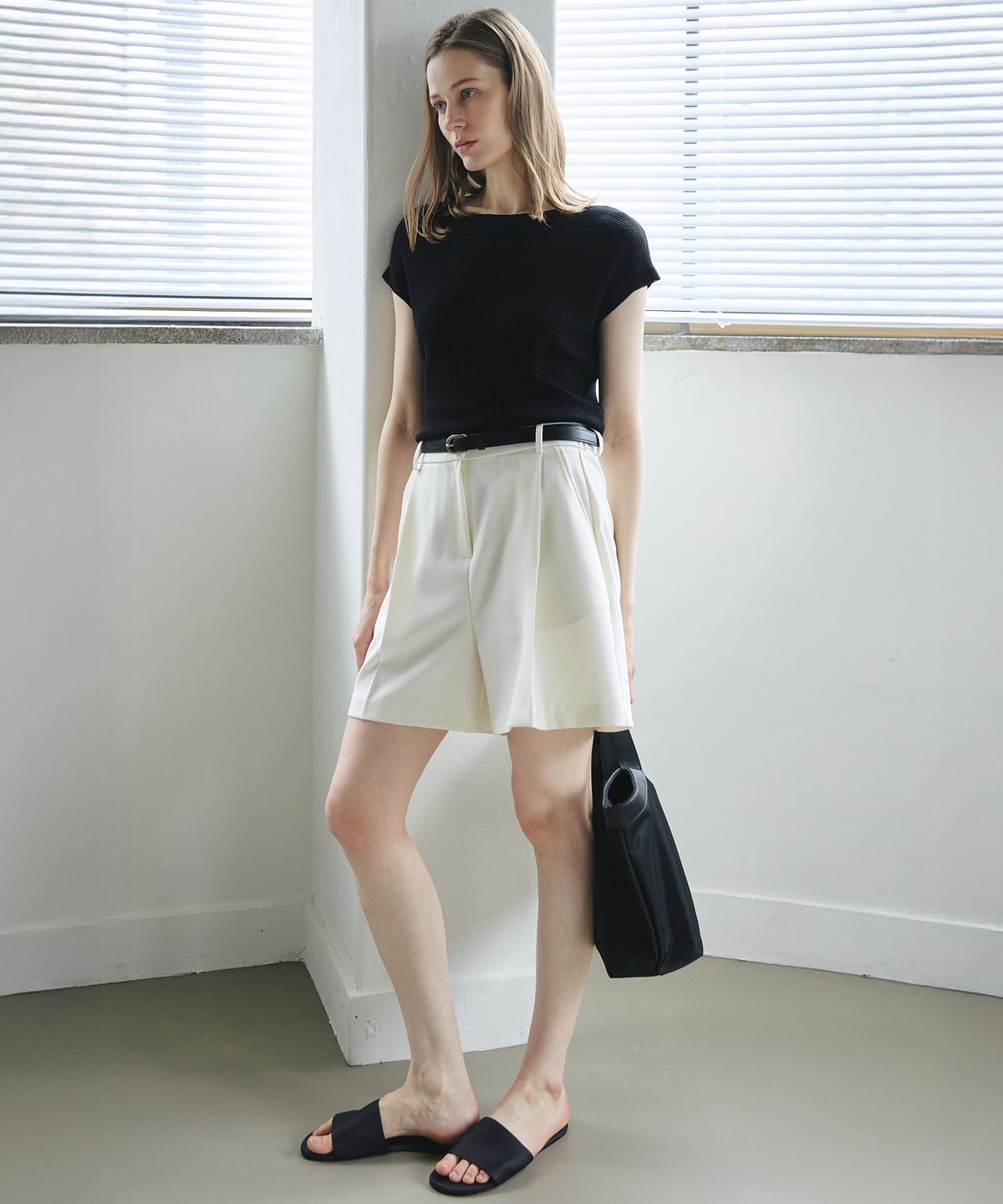 누토프(NUTOFFE) Serif Pants_Ivory