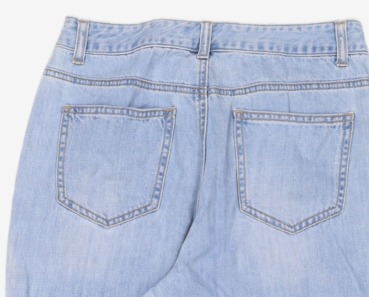 미쏘(MIXXO) 롤업 일자핏 데님 MIWTJB737J 26