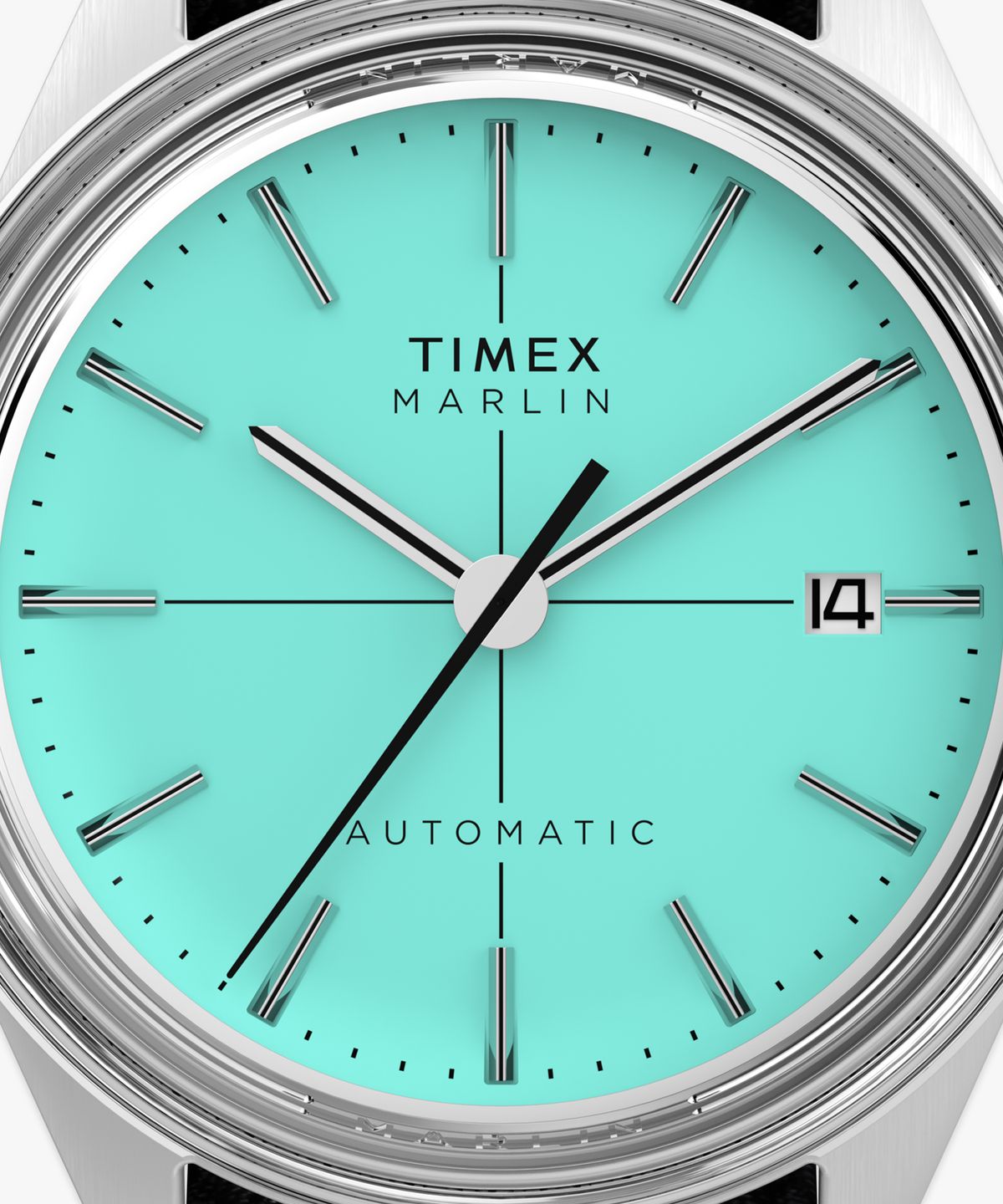 타이맥스(TIMEX) 멀린 젯 오토매틱 아쿠아마린 다이얼 남자시계 38mm