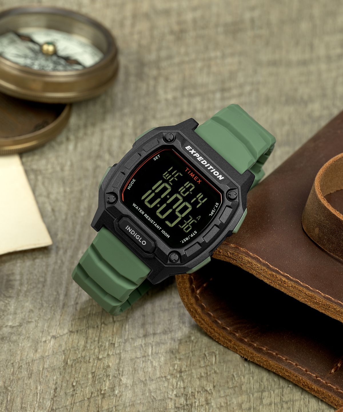 타이맥스(TIMEX) 익스페디션 릿지 실리콘 스트랩 밀리터리시계 43mm