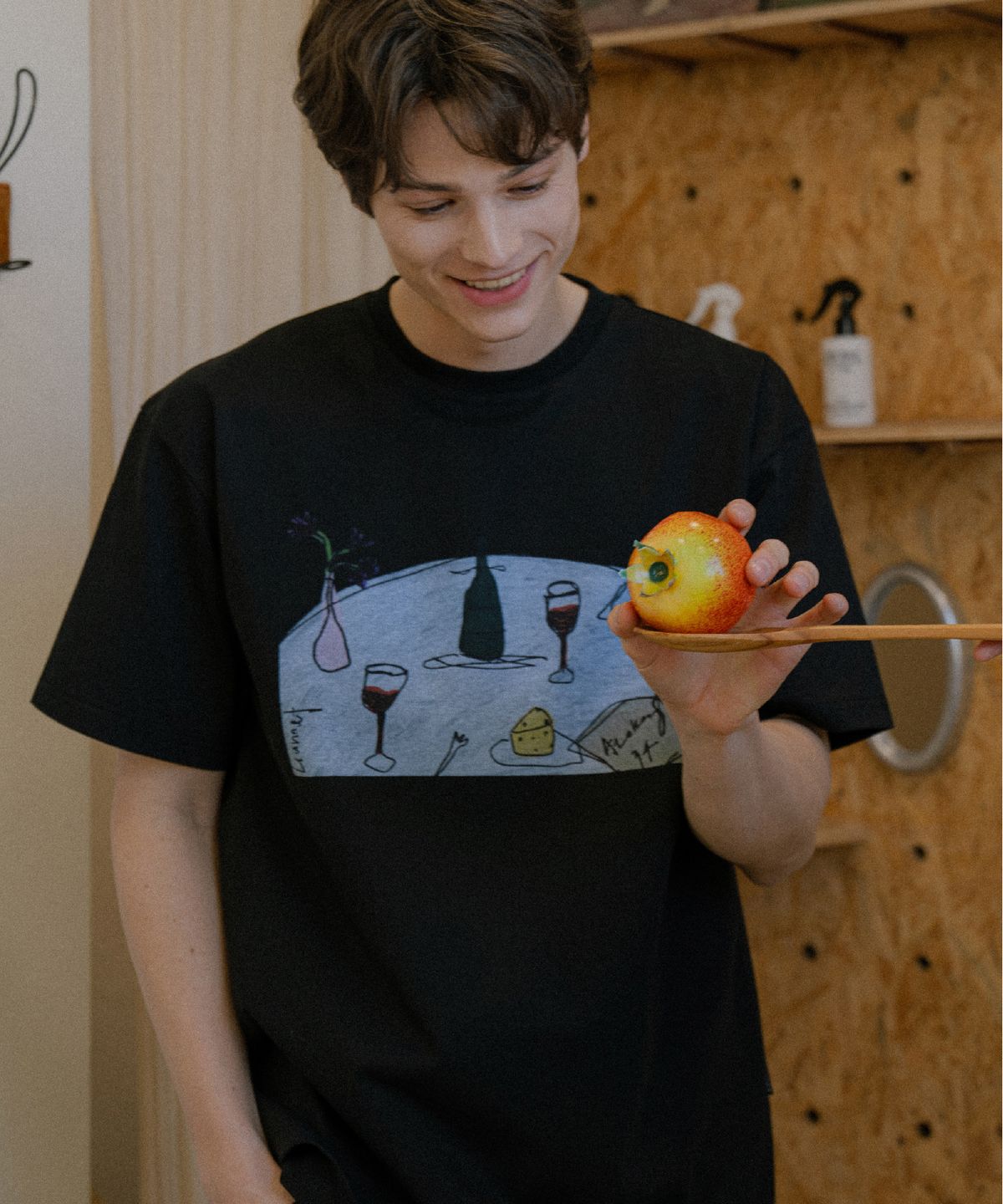 른넷(LEUNNET) 라스트 와인 티셔츠 (Last Wine T-shirts) / Black