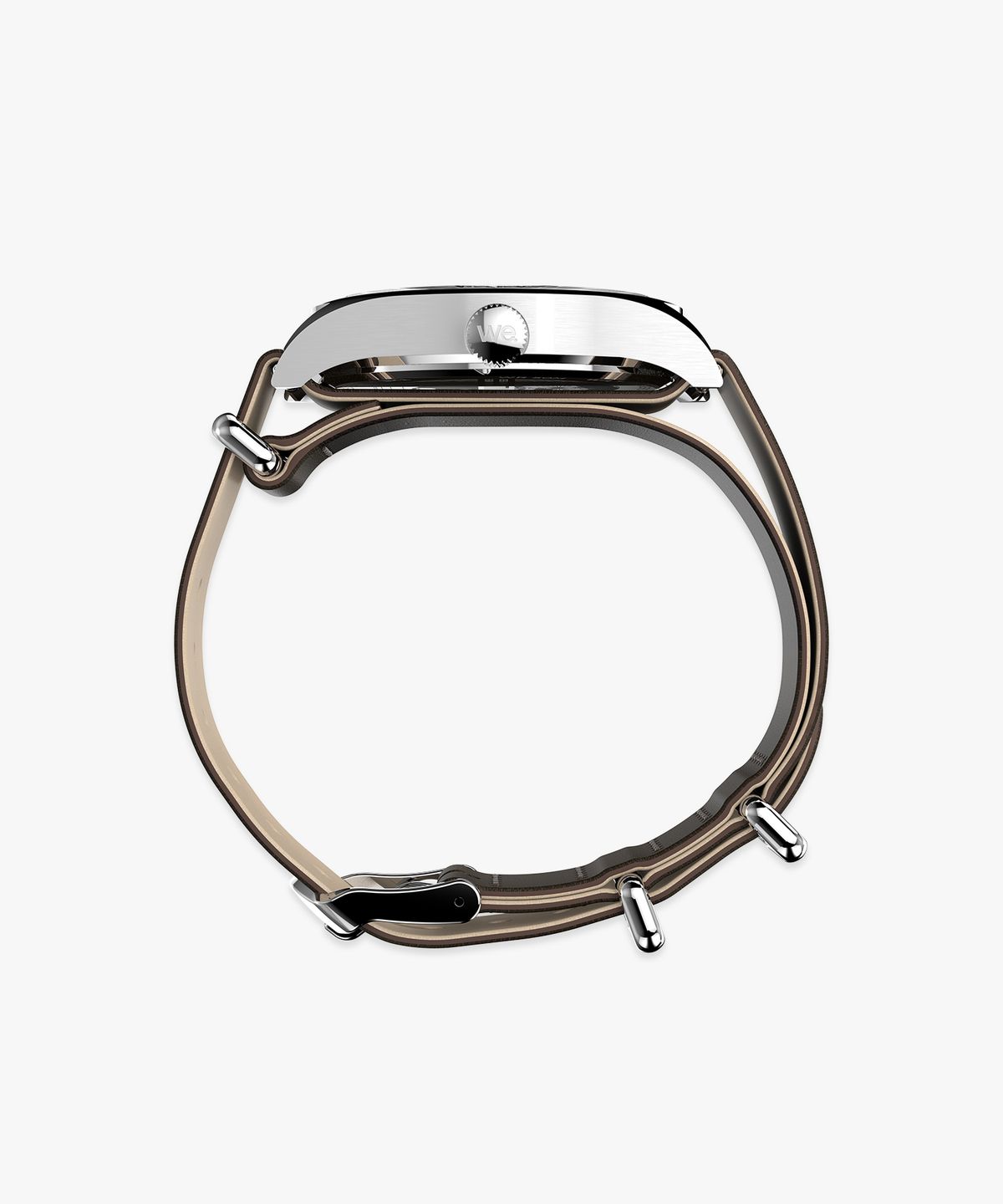 타이맥스(TIMEX) 위켄더 뉴잉글랜드 쓰리핸즈 브라운 가죽손목시계 39mm