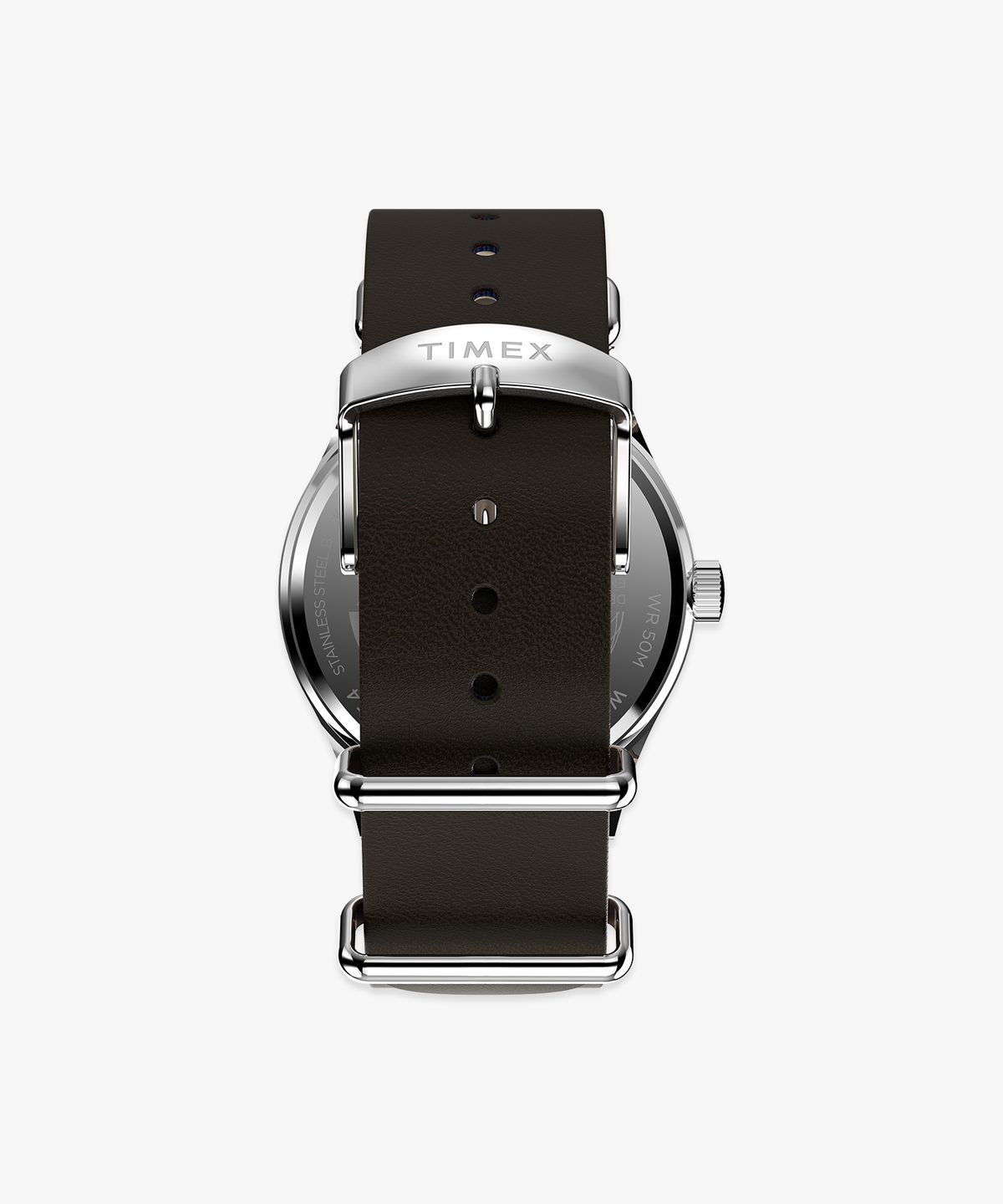 타이맥스(TIMEX) 위켄더 뉴잉글랜드 쓰리핸즈 브라운 가죽손목시계 39mm