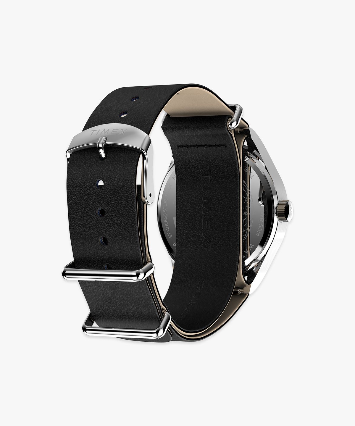 타이맥스(TIMEX) 위켄더 뉴잉글랜드 쓰리핸즈 블랙 가죽시계 39mm