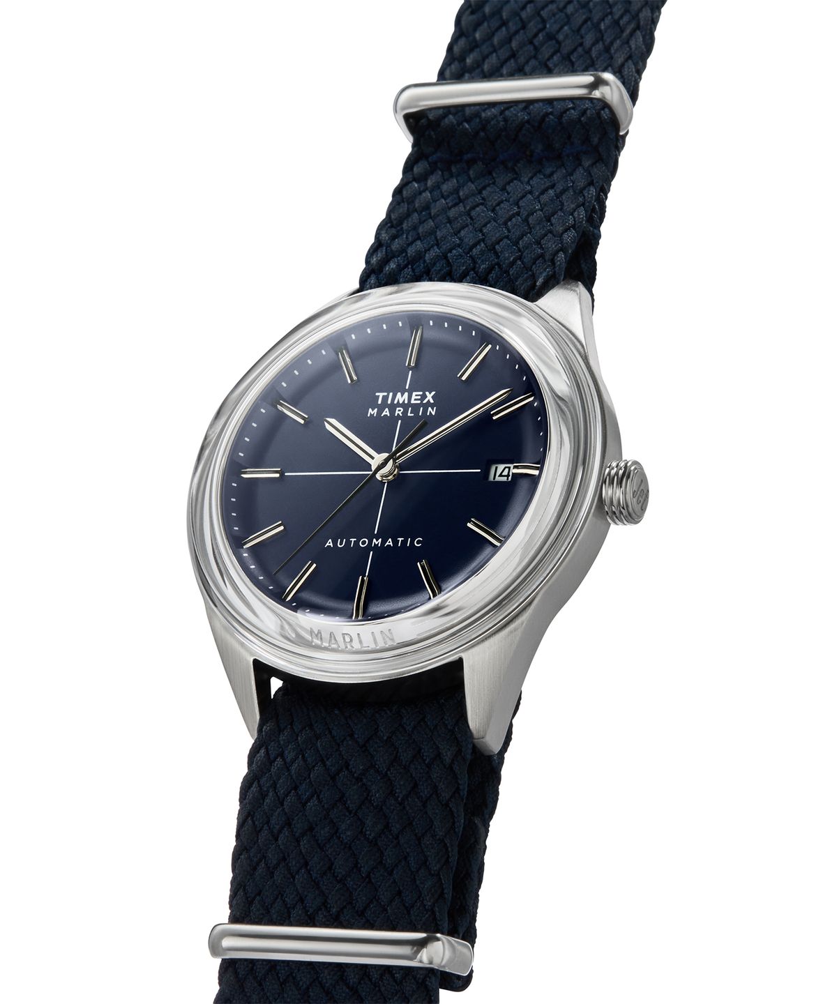 타이맥스(TIMEX) 멀린 젯 오토매틱 헤잘라이트 클래식 네이비 손목시계 38mm