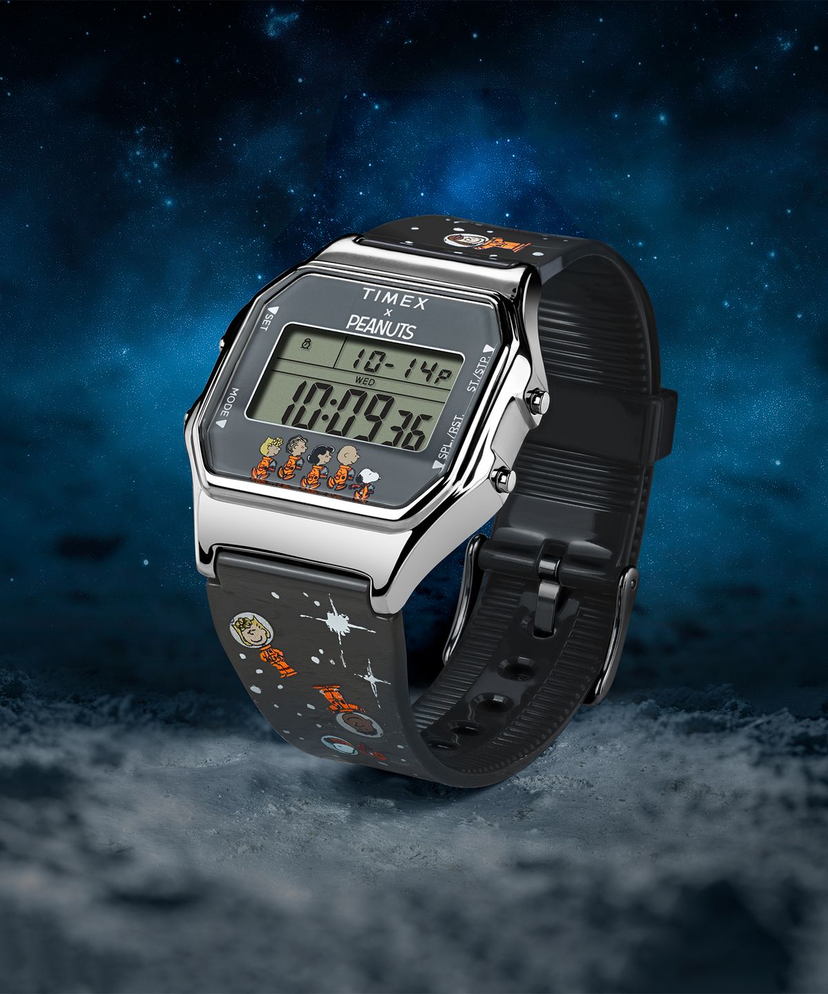 타이맥스(TIMEX) 타이맥스 x 피너츠 T80 스페이스 레진스트랩 손목시계 34mm