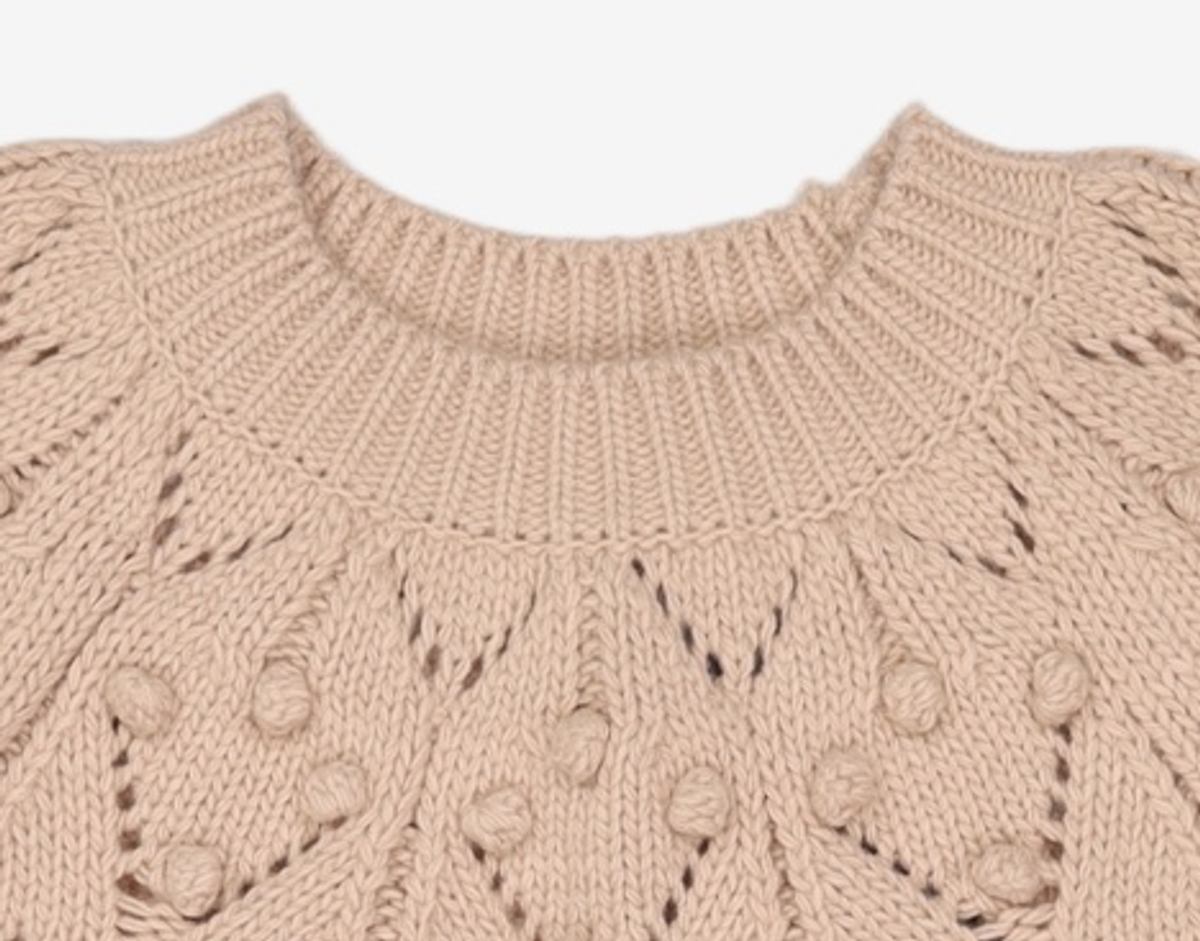 미쏘(MIXXO) 조직변형 폼폼이 스웨터 MIWKABV74T S