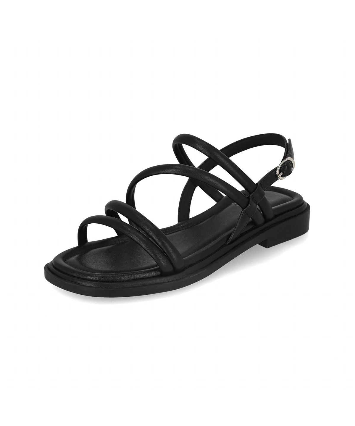 엘칸토(ELCANTO) 마쯔 여성 볼륨 스트랩 플랫 샌들 2cm LCWW58M626