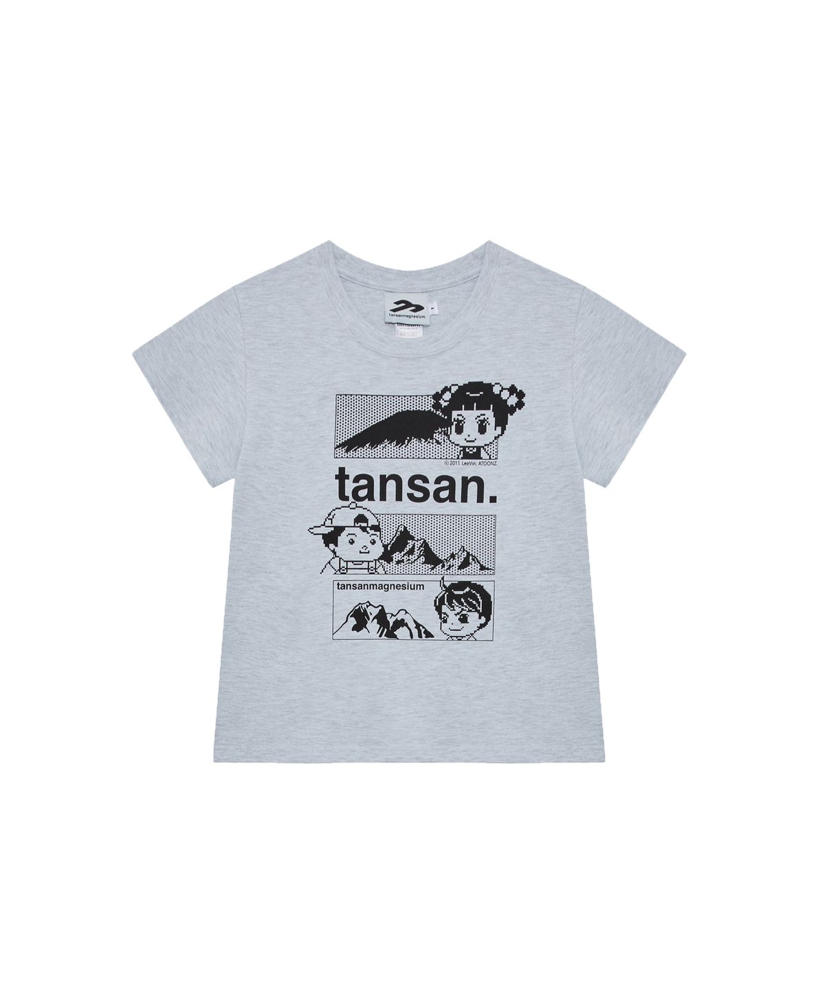 탄산마그네슘(TANSANMAGNESIUM) 안녕자두야X탄산 마운틴 자두 티셔츠 (스카이블루)