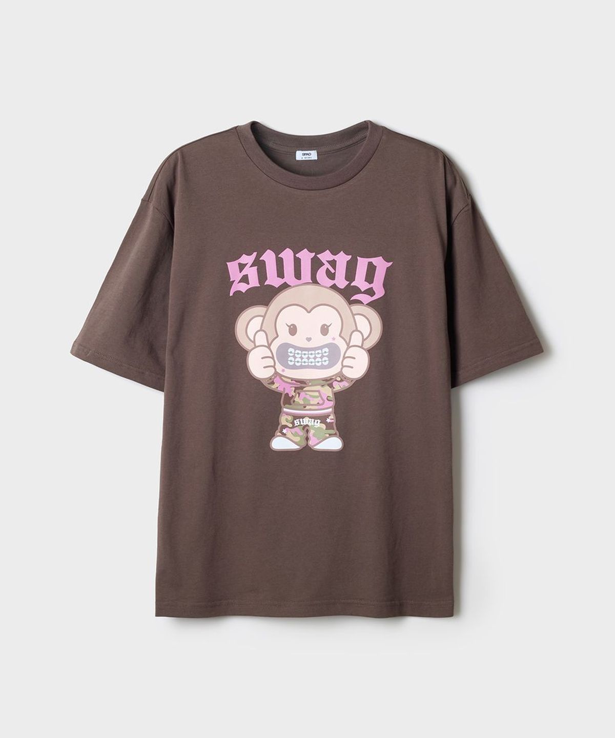 스파오(SPAO) [마이페이브아카이브] 반팔 티셔츠(Brown)_SPRLG37U29