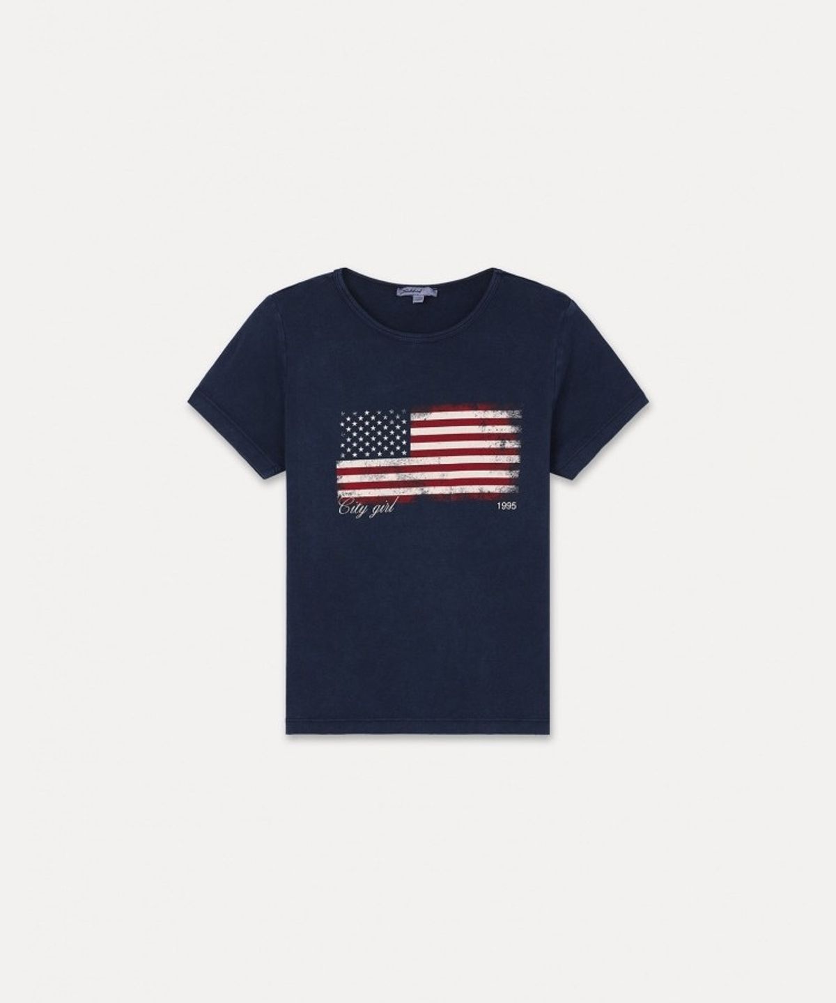 섭듀드(SUBDUED) USA 티셔츠 (블루)