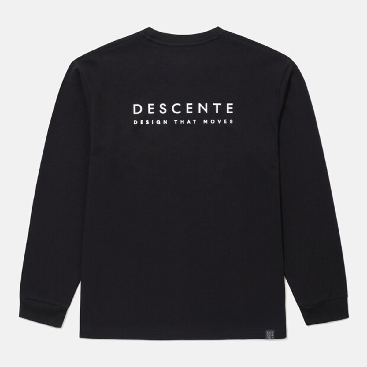 데상트(DESCENTE) 무브먼트 소로나쿨 오버핏 긴팔 티셔츠 블랙 SR323UTL72