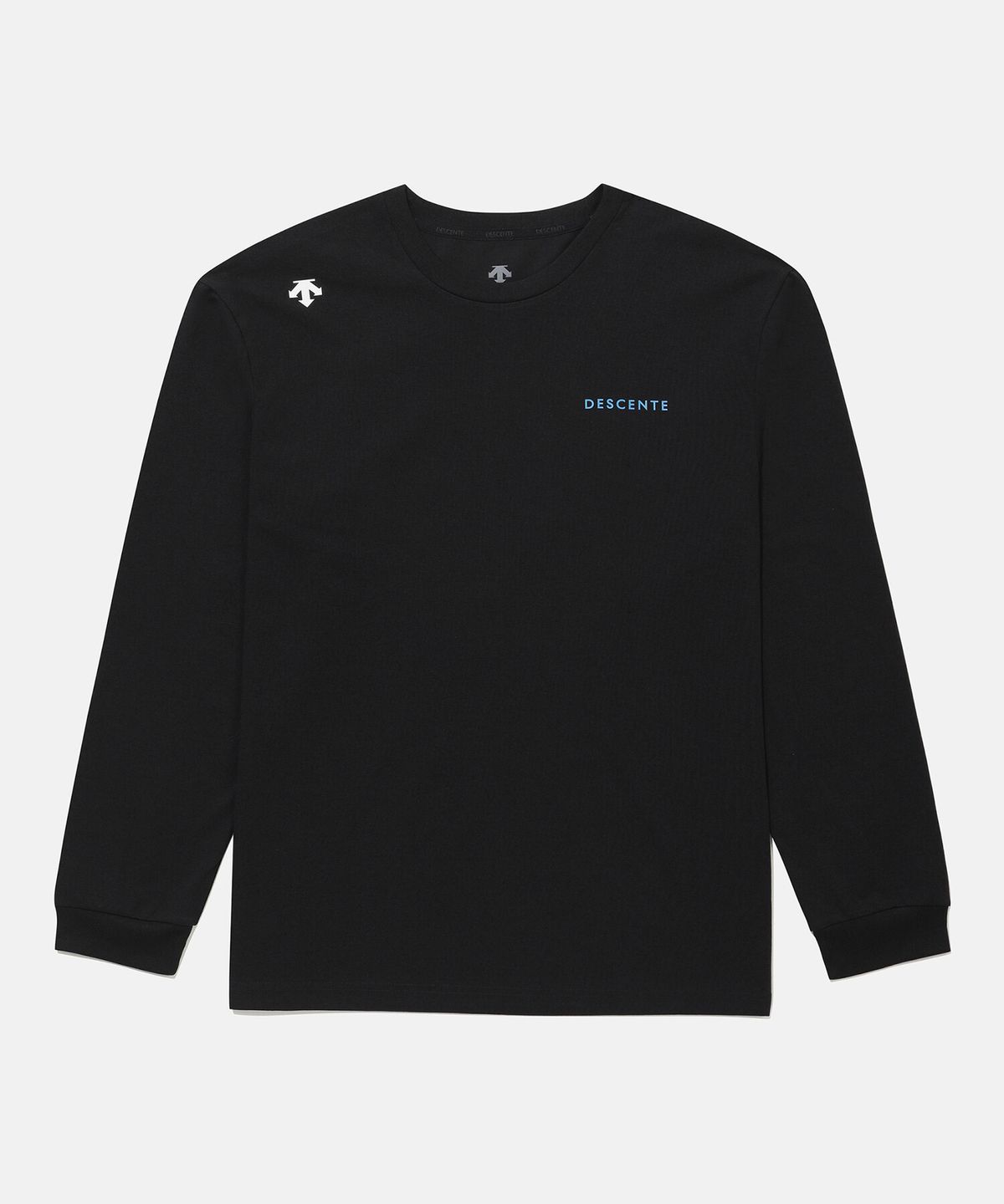 데상트(DESCENTE) 무브먼트 소로나쿨 오버핏 긴팔 티셔츠 블랙 SR323UTL75