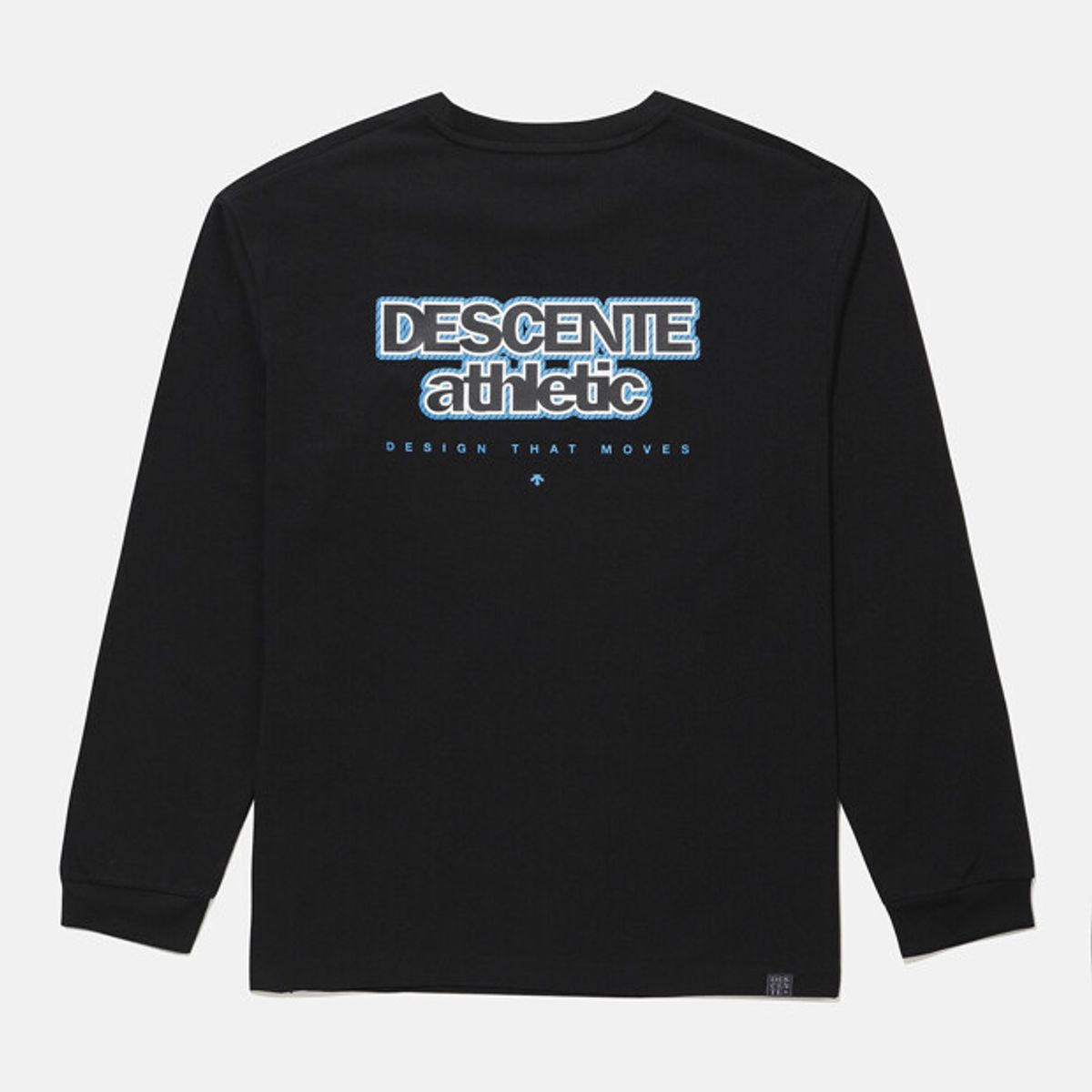데상트(DESCENTE) 무브먼트 소로나쿨 오버핏 긴팔 티셔츠 블랙 SR323UTL75