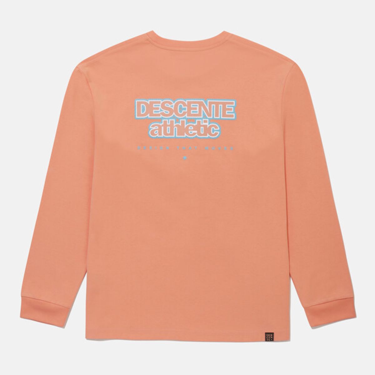 데상트(DESCENTE) 무브먼트 소로나쿨 오버핏 긴팔 티셔츠 코랄 SR323UTL75