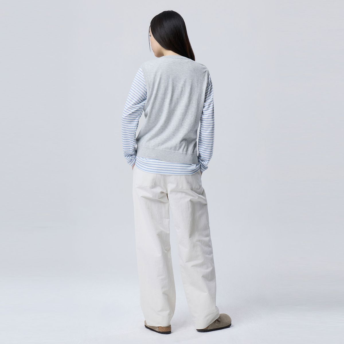 베네통(BENETTON) 퍼피 크로셰 니트 베스트_BAKV06611MG