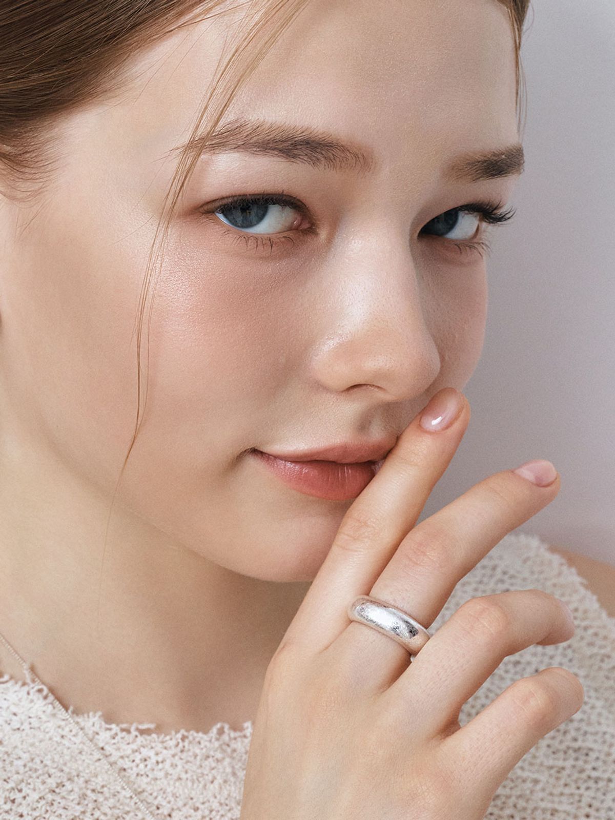 헤이(HEI) bold vintage band ring