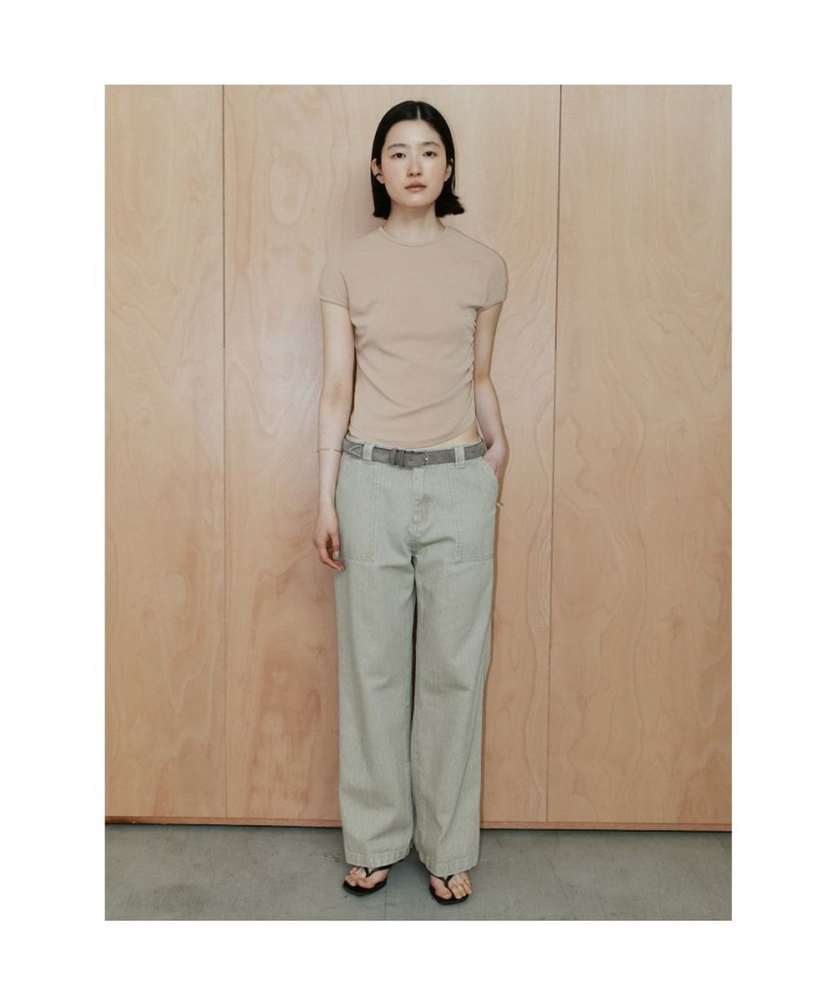 디애퍼처(THE APERTURE) Senago String Top  Beige (TA6442A03A)
