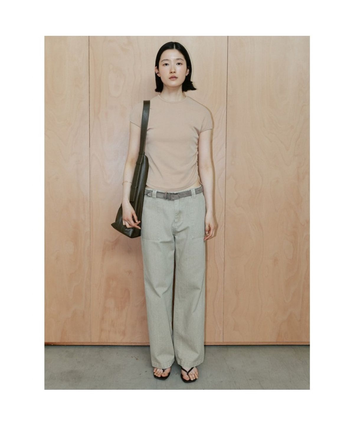 디애퍼처(THE APERTURE) Senago String Top  Beige (TA6442A03A)